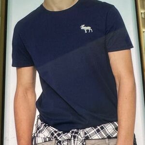 Abercrombie & Fitch Dark Blue Short Sleeve Tee